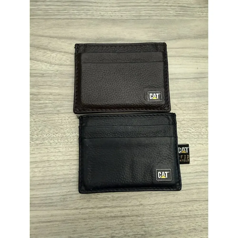 CAT Leather Wallet Set